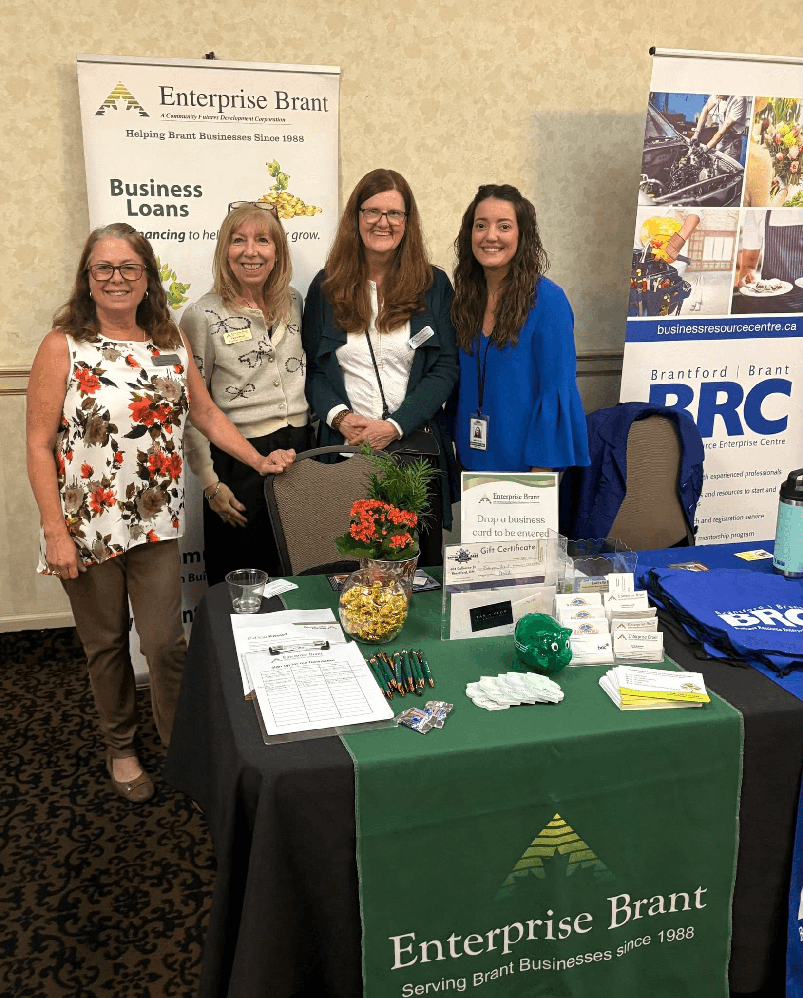 Enterprise Brant representatives at their information table